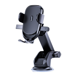 The new car mobile phone bracket automatically locks the car multifunctional telescopic suction cup air conditioning air outlet navigation bracket