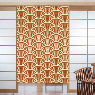Japanese Texture Fabric Door Curtain Bedroom Half Curtain Kitchen Fabric Japanese Style Restroom Half Curtain Household Partition Curtain