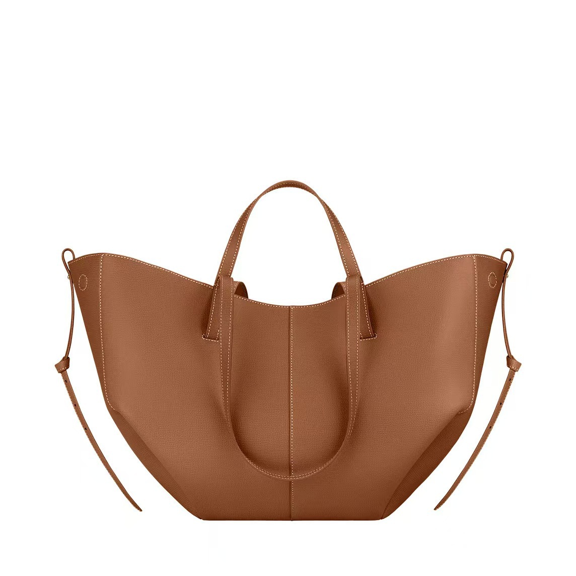 New 2025 Genuine Leather Tote Bag Large Capacity High-End Fashion Single Shoulder Underarm Bag Light Luxury Wing Women's Handbag