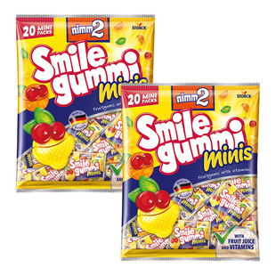 [Imported from German] Nimm2 Erbao Juice Gummy Candy Various Fruit Flavors Q-Bomb Gummy Candy Casual Candy Snacks