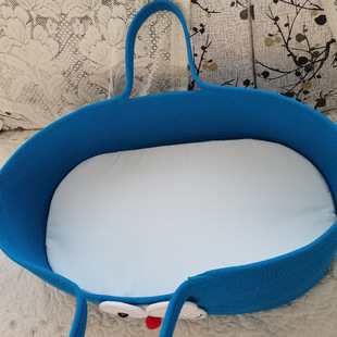 Home portable baby reclining photo props car sleeping basket out folding baby hand basket