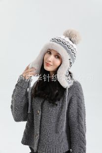 Hat Wool Hat Women's Winter Korean Style All-match Cute Ear Protectors Plush fleece-lined Thickened Lei Feng Hat Women's New Warm
