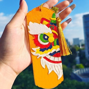 Cloisonne Enamel Painting DIY Handmade Material Package National Style Bookmark Pendant DIY Cloisonne Non-heritage Traditional Cultural Gift