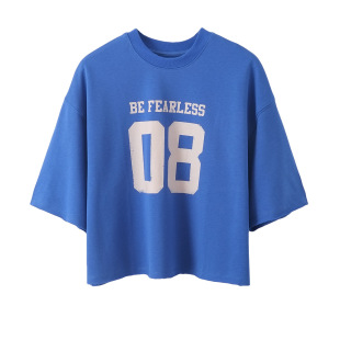 2025 New Summer Women's Casual Loose Sports Style Printed Loose Short-Sleeved T-Shirt Tops Yy450184