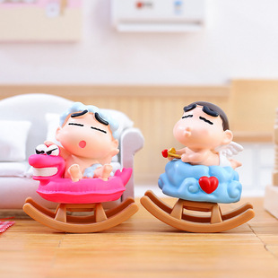 Explosions animation surrounding cute fun small stars willing to rock horse creative tide play blind box ornaments children's holiday gifts wholesale