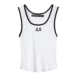 Korean restandrecreation jennie's Same Camisole Women's Slim Short Top
