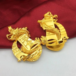 Высокая имитация Golden Dragon King Гладкий парусный кулон властный Дракон зодиакальный кулон для мужчин и женщин