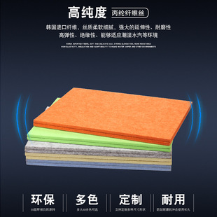 Polyester fiber sound-absorbing board kindergarten classroom theater piano room soundproof wall decoration display message felt wall stickers