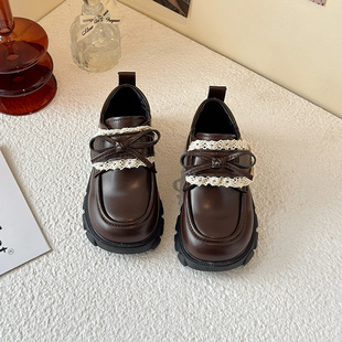 Girls Princess Shoes 2025 Spring and Autumn New Children's Sweet Small Leather Shoes All-match Loafers Small and Medium-sized Children's Baby Shoes
