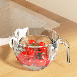 Rice Washing Basket Rice Washing Artifact Rice Washing Sieve Rice Washing Basin Draining Basket Household Vegetable Washing Fruit Basin Kitchen Supplies
