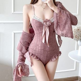 Girls' Time 2025 New Swimsuit Women's Flesh-Covering Slim Swimsuit Women's Suit High-Level Sexy Hot Springs Beautiful