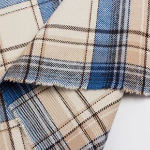 7 in stock supply manufacturers fabric high density plaid women's shirt fabric children's clothing skirt spring and summer cotton lining
