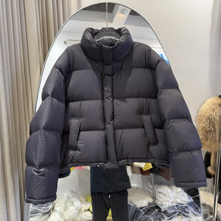 2024 Winter New Korean Bread Suit Puff Collar Down Jacket Women's Short Simple Design High-end Duck Down