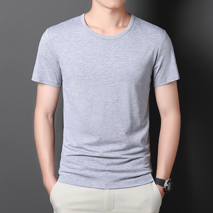 Men's Short-sleeved T-shirt 2024 New Summer Men's Thin Upper Clothes Half-sleeved Slim-fit T-shirt Summer Trend