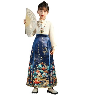 Hanfu girls' children's ancient costume Super fairy primary school students' summer costume chinese style Tang suit ancient style children's performance costume skirt
