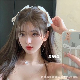 Japanese and Korean Style Sweet Bow Hairpin All-match Bangs Clip Princess Hair Clip Soft Girl Side Clip Girl Hair Accessories New Style Women