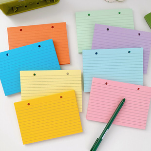A6 double-hole exotic loose-leaf book hand account color horizontal line for the core inner page note book non-standard basic