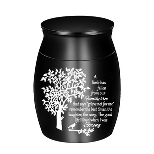 Amazon's New Export Alloy Pet Urn 30*40mm Tree of Life Urn Sealed Cremation Jar