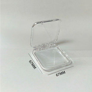 67*67*16MM storage transparent box. Wear a packing box, transparent plastic box. Nail art packing box. Manicure