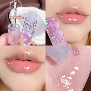 Cappuvini cotton candy lip gloss lip balm glass transparent lip oil moisturizing gloss lip glaze lipstick