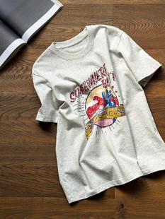 High-end Quality 25 Summer New Pure Cotton Short-sleeved T-shirt Women's Ins Fashionable All-match Stylish Age-reducing Slimming Top T-shirt