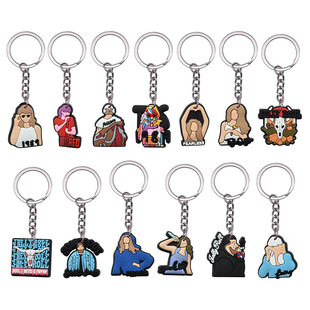 Taylor Series Cross-border Hot-selling Cartoon Keychain PVC Soft Glue Key Chain Bag Pendant Small Gift Wholesale