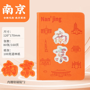 Nanjing Travel Stamp Book Customized City Scenic Spot High-Value Souvenir Check-In Notebook Museum Stamp Book