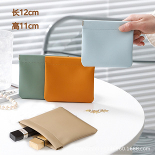 Data cable storage bag automatic closing wired headset carry-on bag power charger small mini portable digital bag