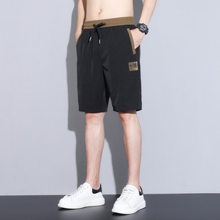 A generation of hair stretch shorts men's embroidery new Korean fashion casual pants summer large size pants