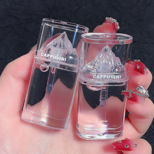 Cappuvini Capo Winnie Iceberg Lip Gloss Lip Balm Glass Transparent Lip Oil Moisturizing Moisturizing Lips