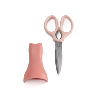 Three-in-one scissors suit scissors walnut clip peeler kitchen household multi-purpose scissors combination three-piece set