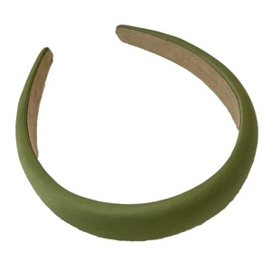 Green White High Cranial Top Hair Band Cyber Popular Wide-brimmed Pressed Hair High-grade Sense Hair Clips Temperament All-match Headband Hair Bundle Headwear