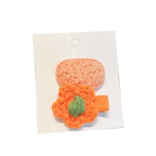 Cute flower hairpin South Korea children girl baby bangs clip side hairpin clip hair accessories headdress Princess
