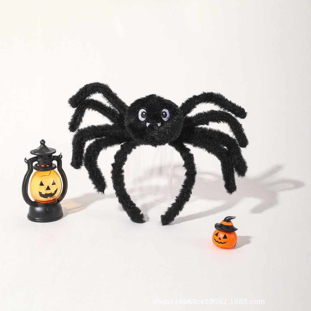 Cross-border New Halloween Spider Headband Festival Performance Party Headband Pack Dark Wind Spider Funny Headwear
