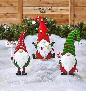 2021 cross-border Christmas faceless doll dwarf Art Garden Garden plug-in crafts