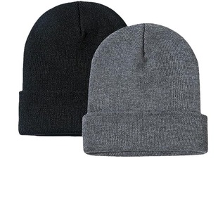 Men's Knitted Flanged Beanie Hat Women's Winter Hat Soft Warm Neutral Sports Wool Hat Knitted Skull