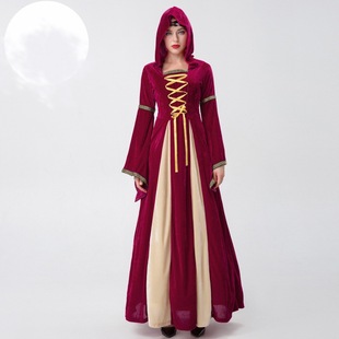 Halloween Costume European and American Vintage Court Costume Vampire Playing Costume Adult Women Dress Witch Costume Witch Costume