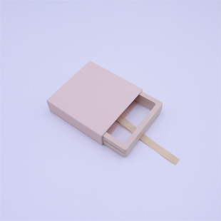 in stock transparent pe film suspension drawer box necklace ring color pull-out dustproof jewelry box wholesale