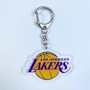 A generation of Lakers Warriors Nets Clippers Cavaliers basketball keychain back bag car acrylic pendant