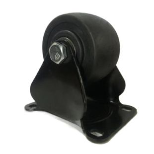 Caster universal wheel silent with brake heavy duty caster base steering nylon shock absorption trolley caster