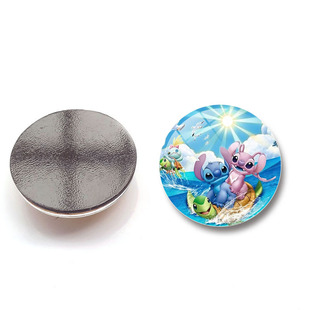 Star Baby stitch crystal glass refrigerator stickers Cartoon creative home decoration magnetic whiteboard stickers