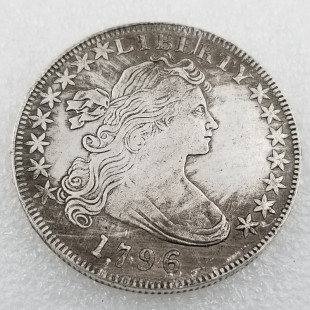 Антикварные поделки 1796 медное посеребрение Морган серебряный юань серебряный круг оптом #06