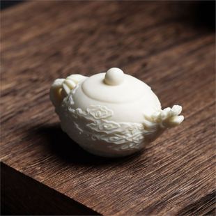 Ivory Fruit Carving Love Bear Hamster Teddy Mouse Noble Big Tooth Rabbit Jingle Nine-tailed Fox Yuanbao Pixiu Handpiece