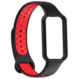 Подходит для браслета Redmi с красным рисом 2, двухцветный ремешок MI Band 8, браслет с активным отверстием