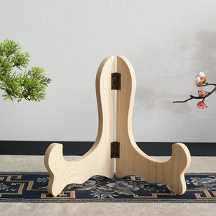 Tea cake rack tea rack wooden small decoration tea Pu'er tea shelf display rack plate tea cake bracket bracket table