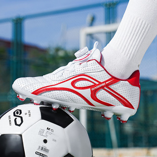 New Children Football Shoes Student Boys TF Crushed Nail Rotating Buckle Women's Training Shoes Cross Border Artificial Lawn Football Shoes