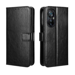 Чехол для мобильного телефона для Lingdu A200pro Blackview A200 Pro Crazy Horse Pattern Кожаный чехол с откидным ремешком для карт