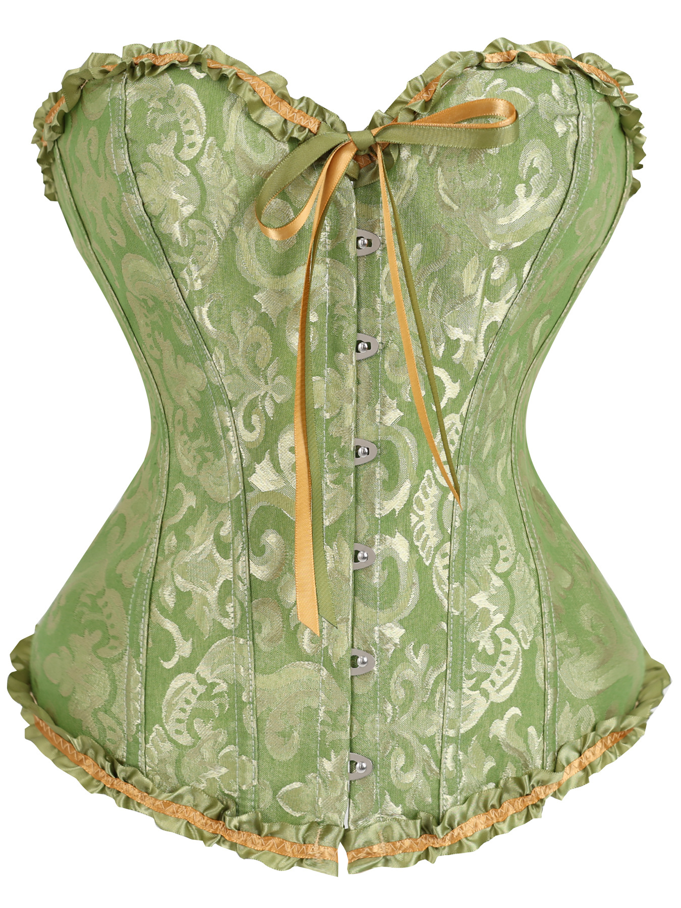 European and American Style Strapless Court Corset with Fishbone Design, Slimming Tummy Control Top, Beautiful Back with Ruffles, Bridal Shapewear for a Slimming Effect