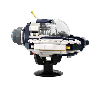 Глубоководный фанат морской моли подводная лодка сборка, совместимая с Lego MOC маленькие частицы игрушки через границу