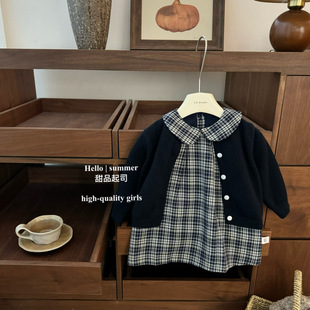 [Dessert cheese] Gangwon-do College! Baby Girl's Miu Simple Style Sweater Cardigan Knitted Jacket